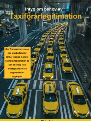 intyg taxiförarlegitimation