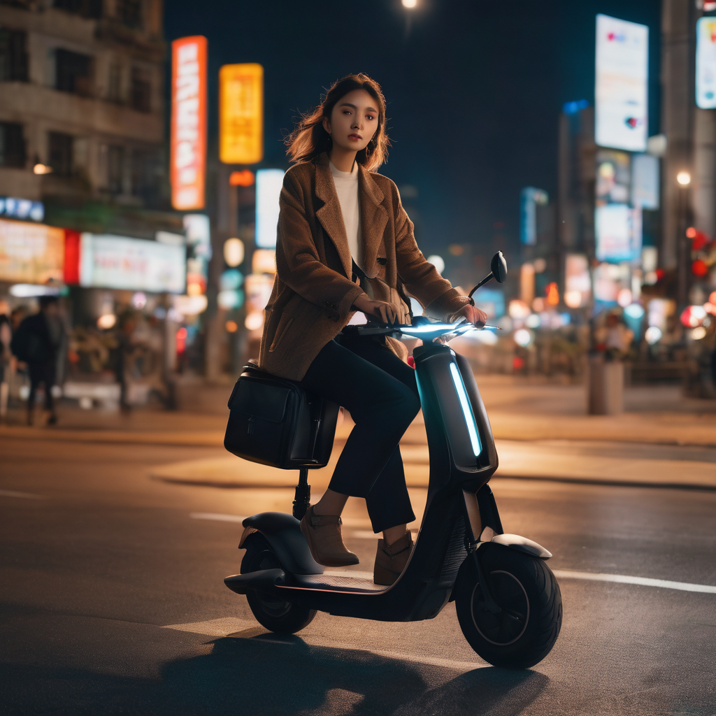 elsparkcykel i trafiken